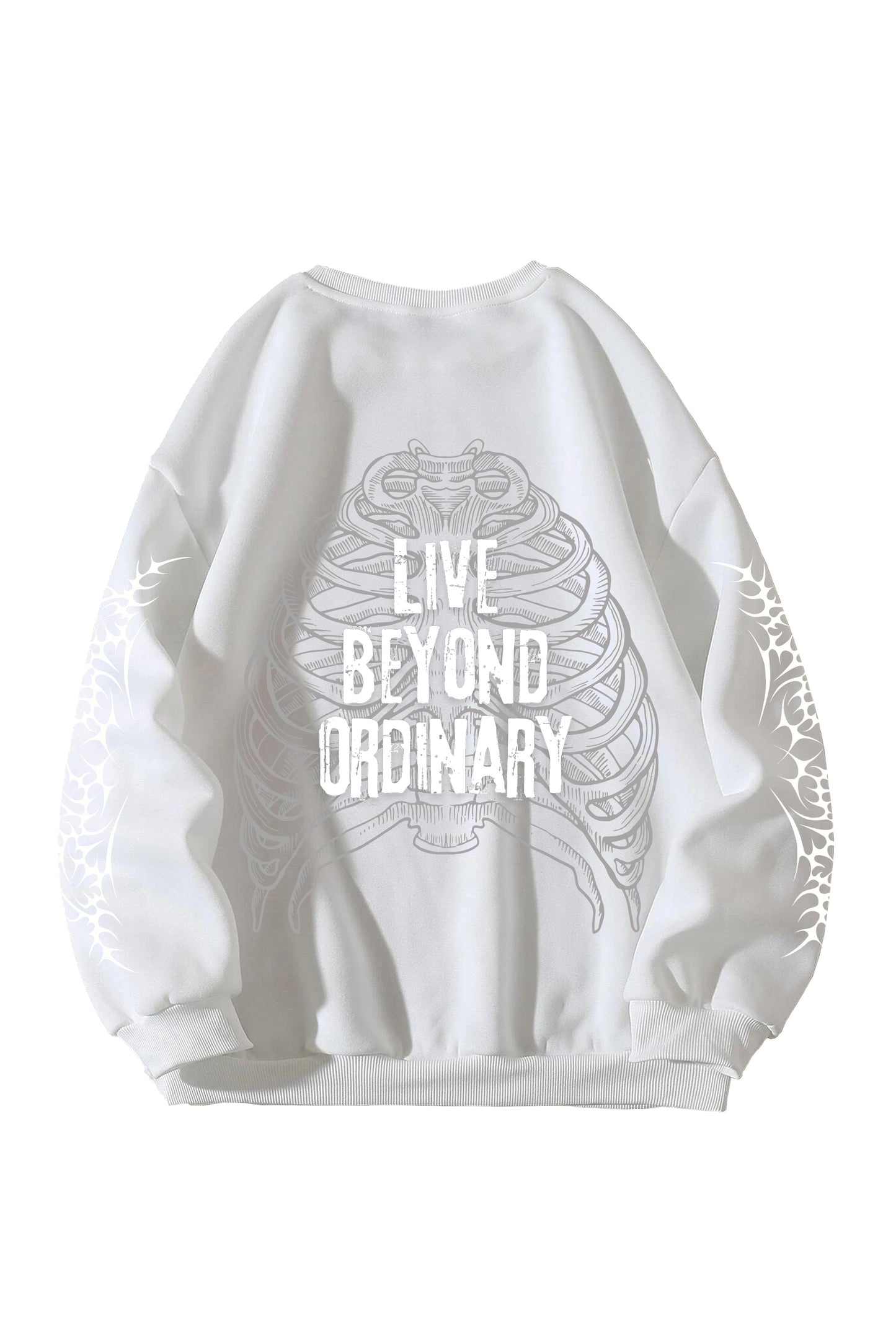 Live Beyond Ordinary Designed Oversized Sweatshirt