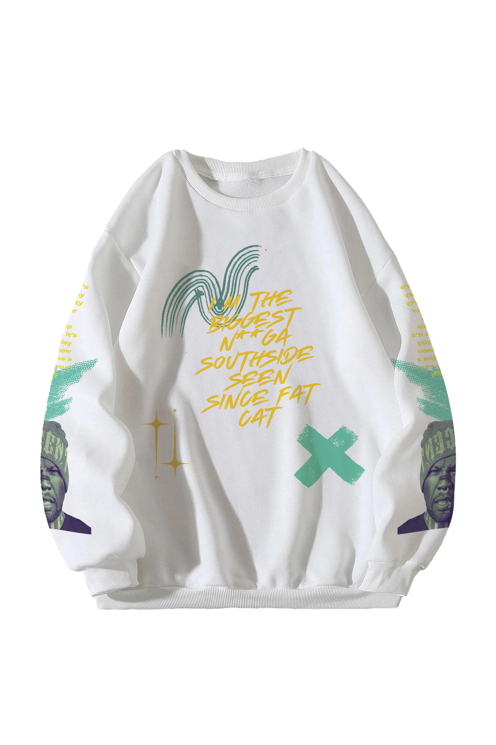 50Cent Designed Oversized Sweatshirt
