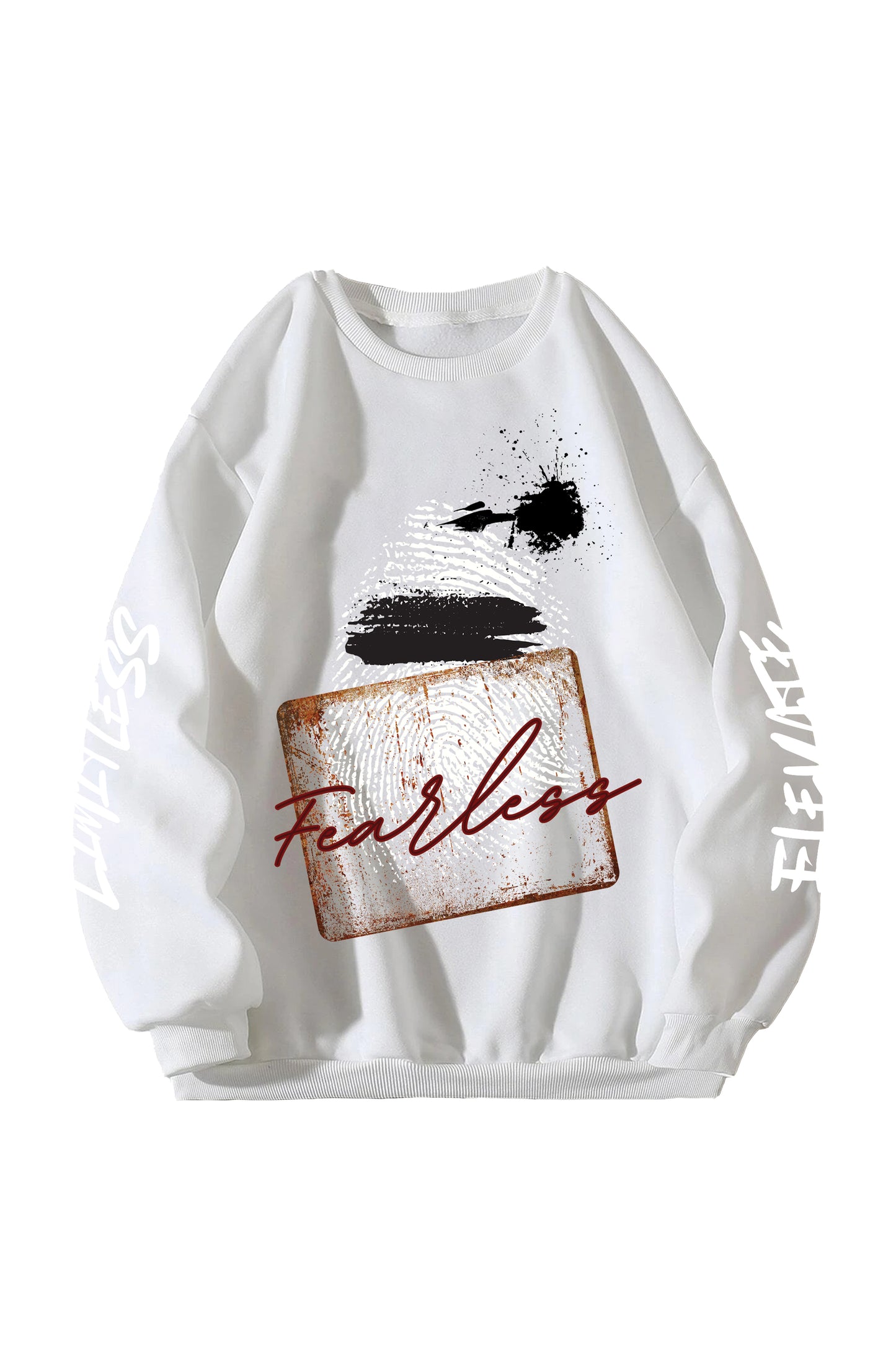 Fearless Designed Oversized Sweatshirt