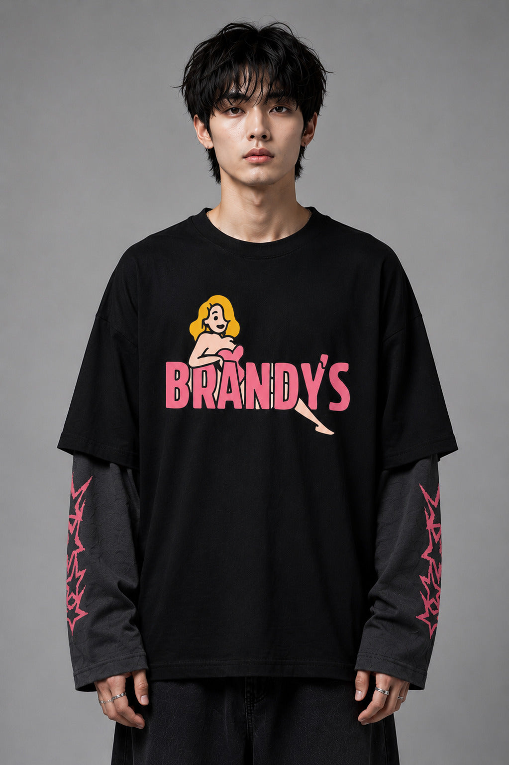 Dirty Money B&G LS Oversized Tee