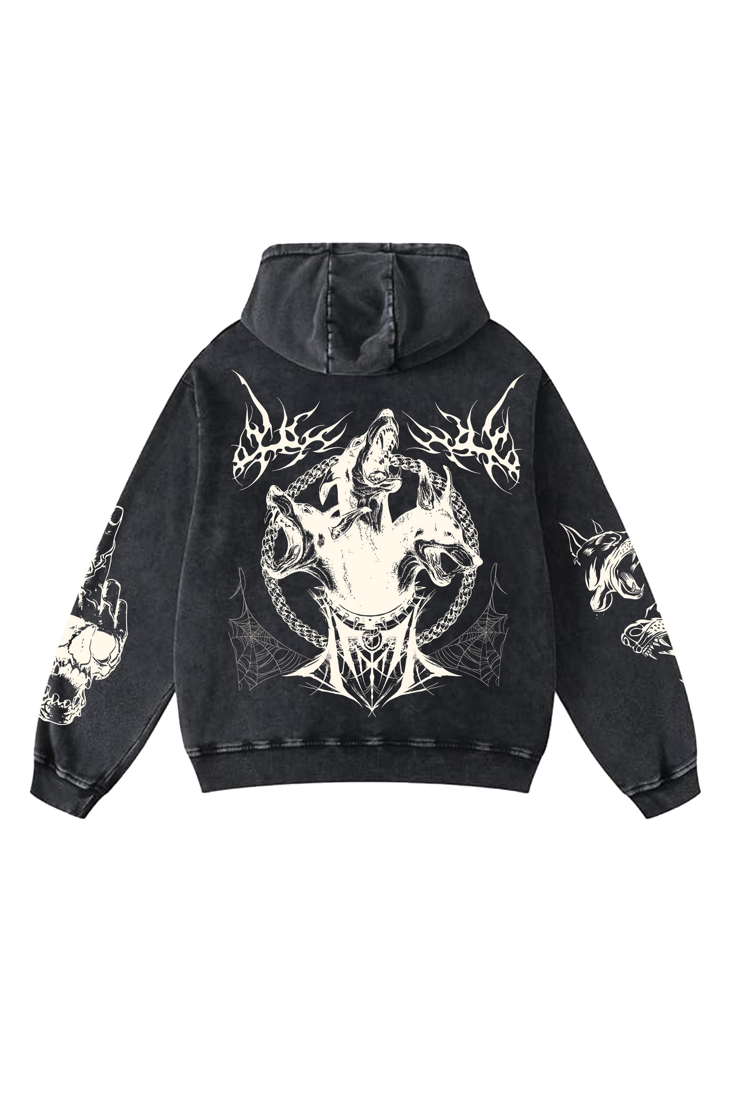 Hell Hounds Designed Oversized Hoodie