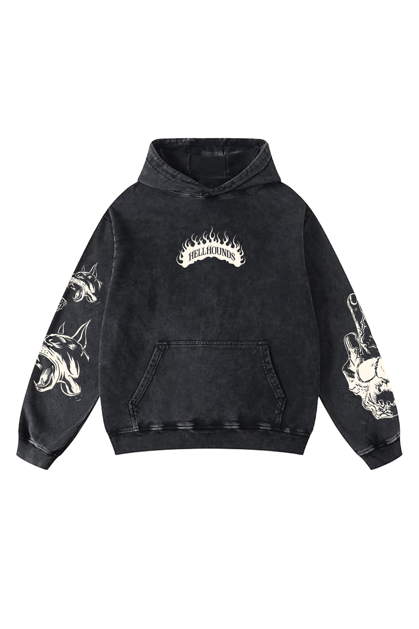 Hell Hounds Designed Oversized Hoodie