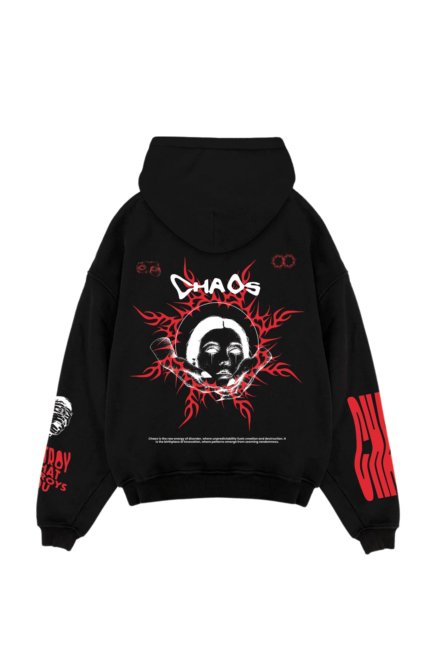 Chaos Designed Oversized Hoodie