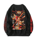 Goku vs Vegeta Designed Oversized Sweatshirt