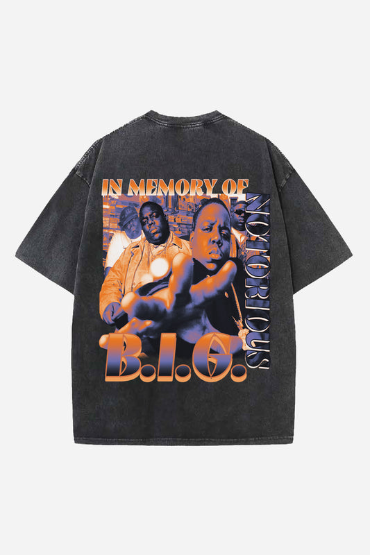 B.I.G Designed Vintage Oversized T-shirt