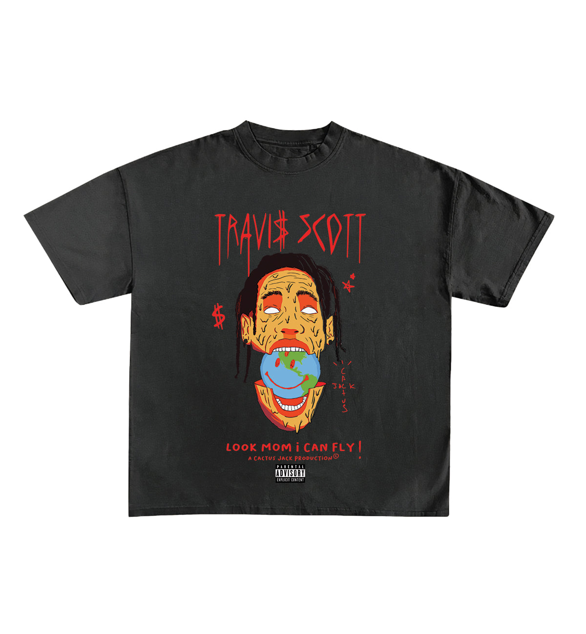 Travis Scott Designed Oversized Tee – Hauntrex