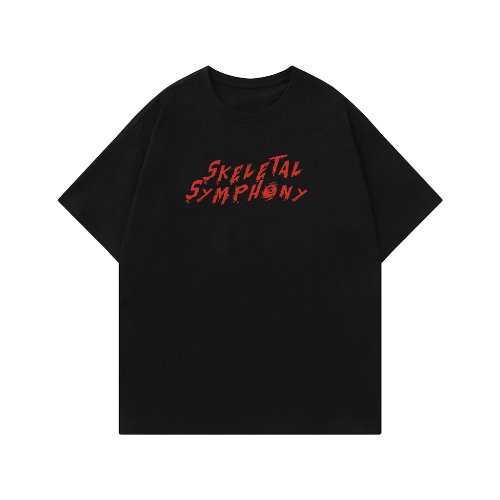 Skeletal Symphony Designed Oversized T-shirt