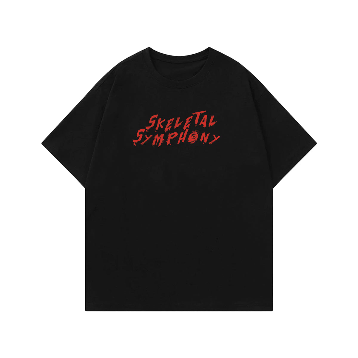 Skeletal Symphony Designed Oversized T-shirt