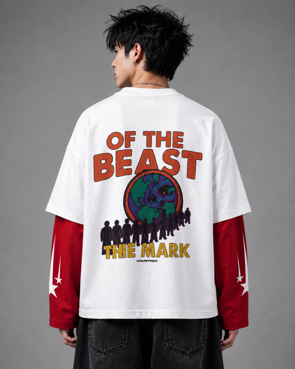 Of The Beast W&R LS Oversized Tee