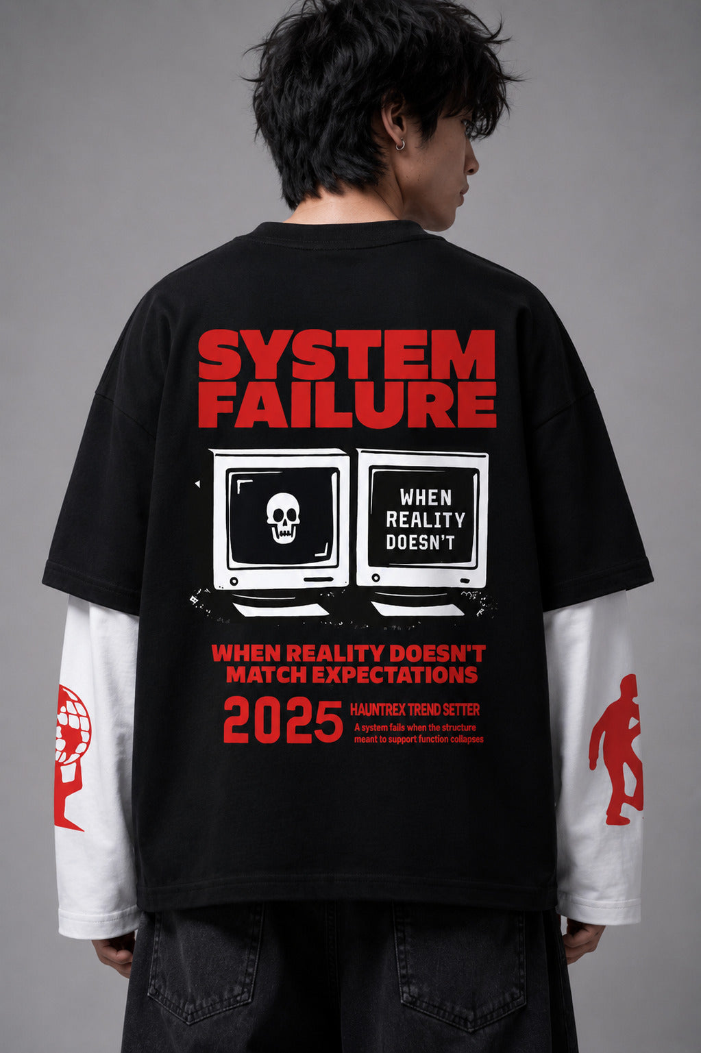 Cancel Culture B&W LS Oversized Tee