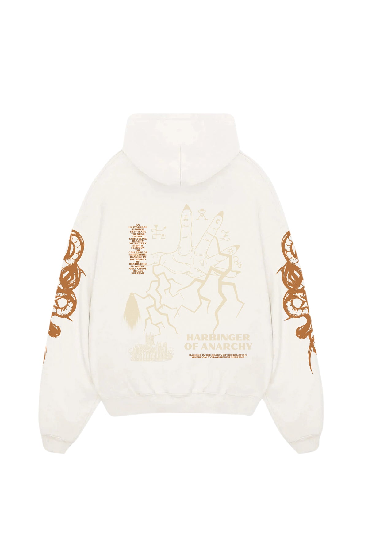 Harbinger Of Anarchy Designed Oversized Hoodie