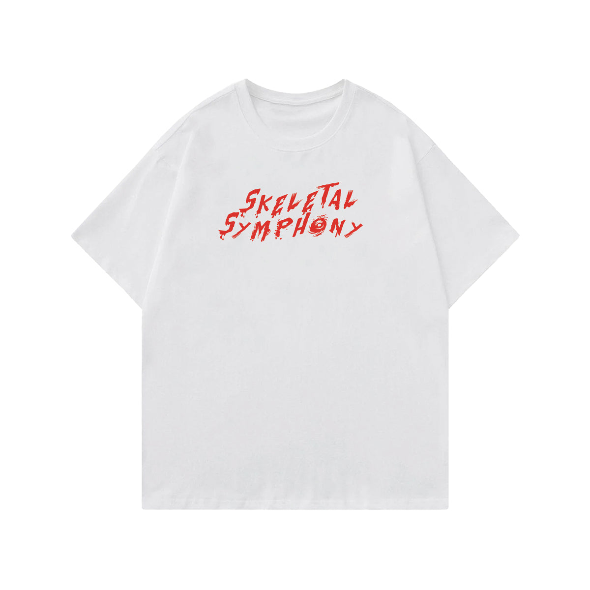 Skeletal Symphony Designed Oversized T-shirt
